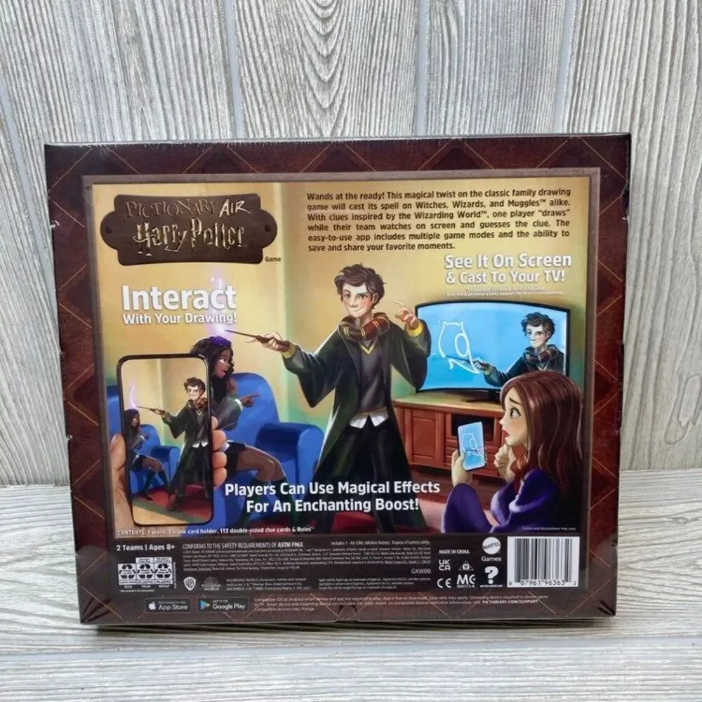 Pictionary Air Harry Potter Game, Use Wand To Draw In The Air & See It On Screen
